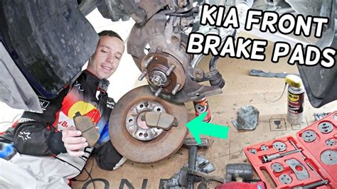 kia front brake replace